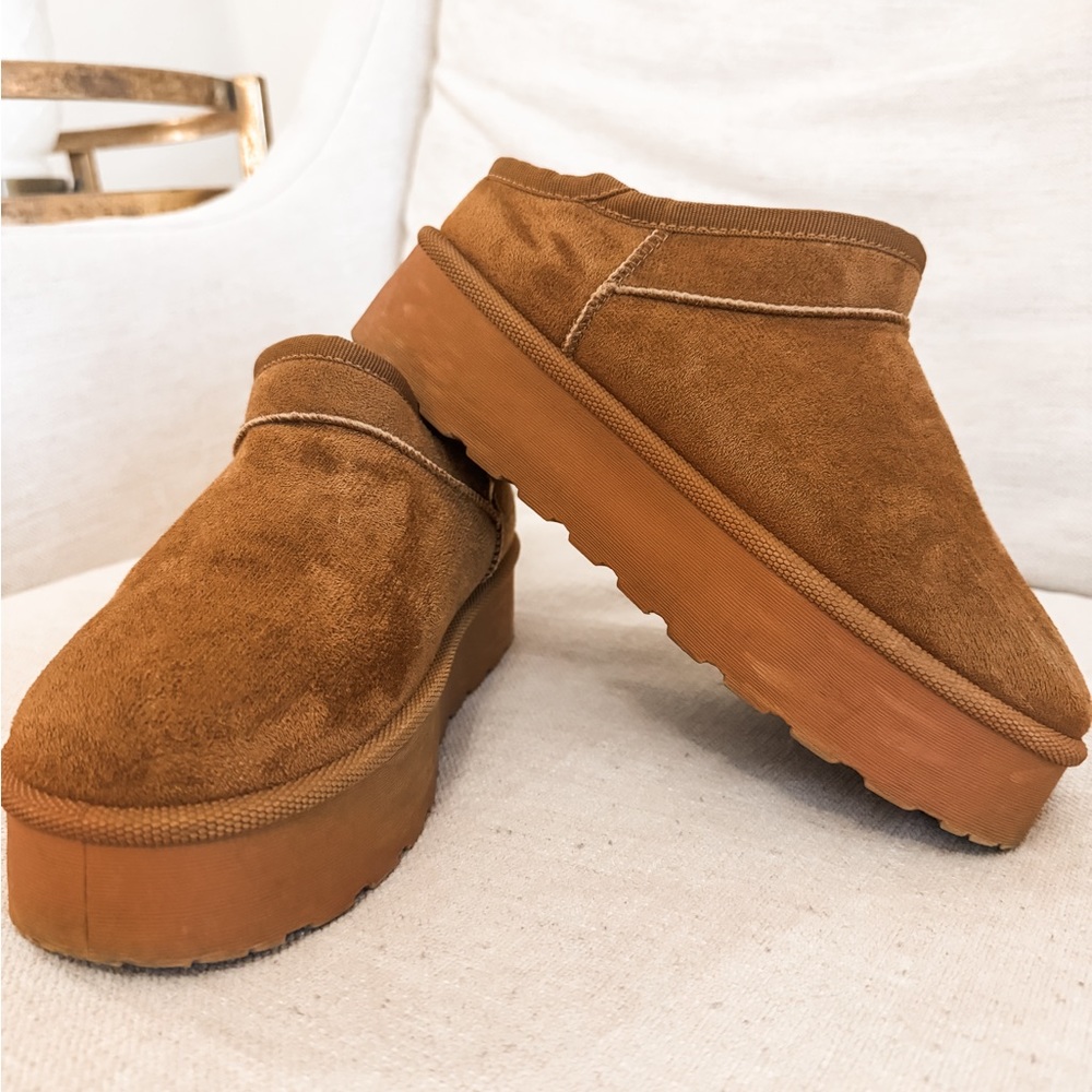 Platform Slip-on Booties